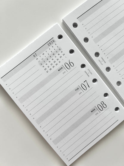 2026 Weekly Agenda WO2P - Pocket + Personal rings