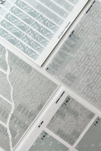 isla editorial sticker set of 5