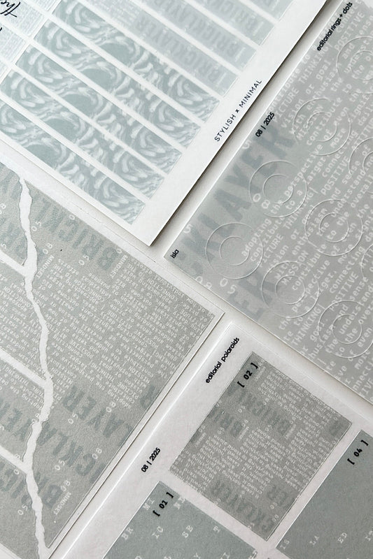 isla editorial sticker set of 5