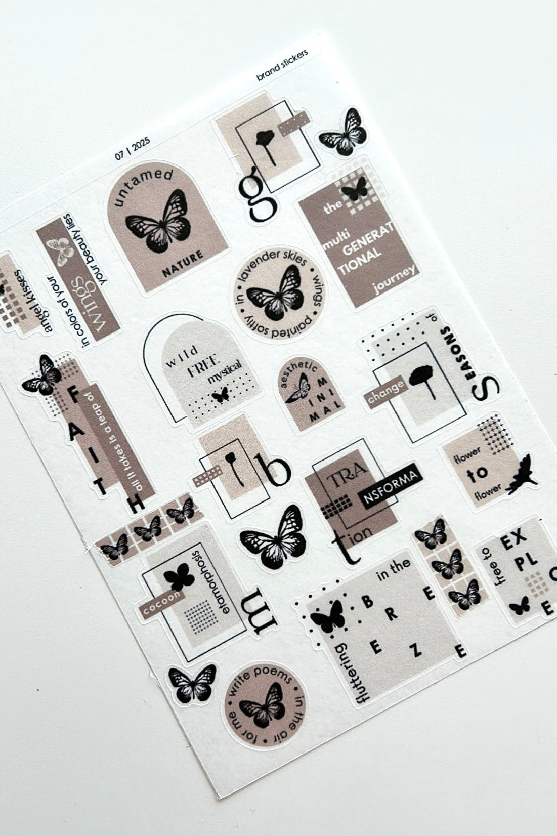 branding stickers sticker sheet