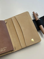 GLITCH black/beige quilted caviar passport TN - ALL SALES FINAL