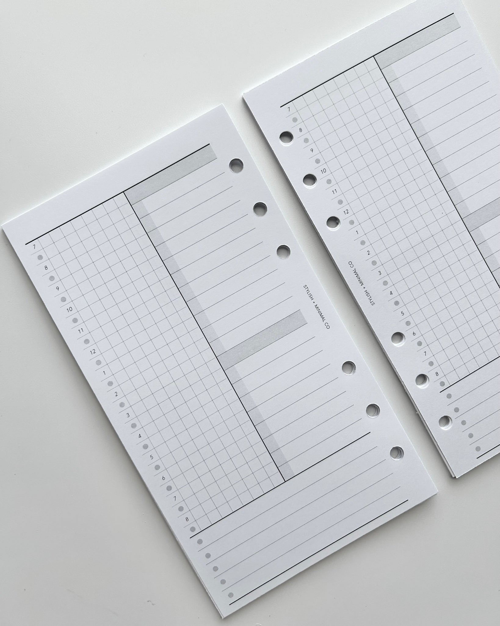 Multifunctional UNdated Daily Printed Inserts - D02