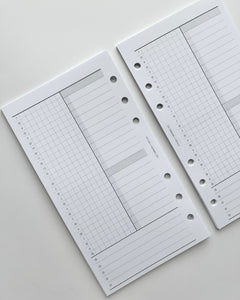 Multifunctional UNdated Daily Printed Inserts - D02