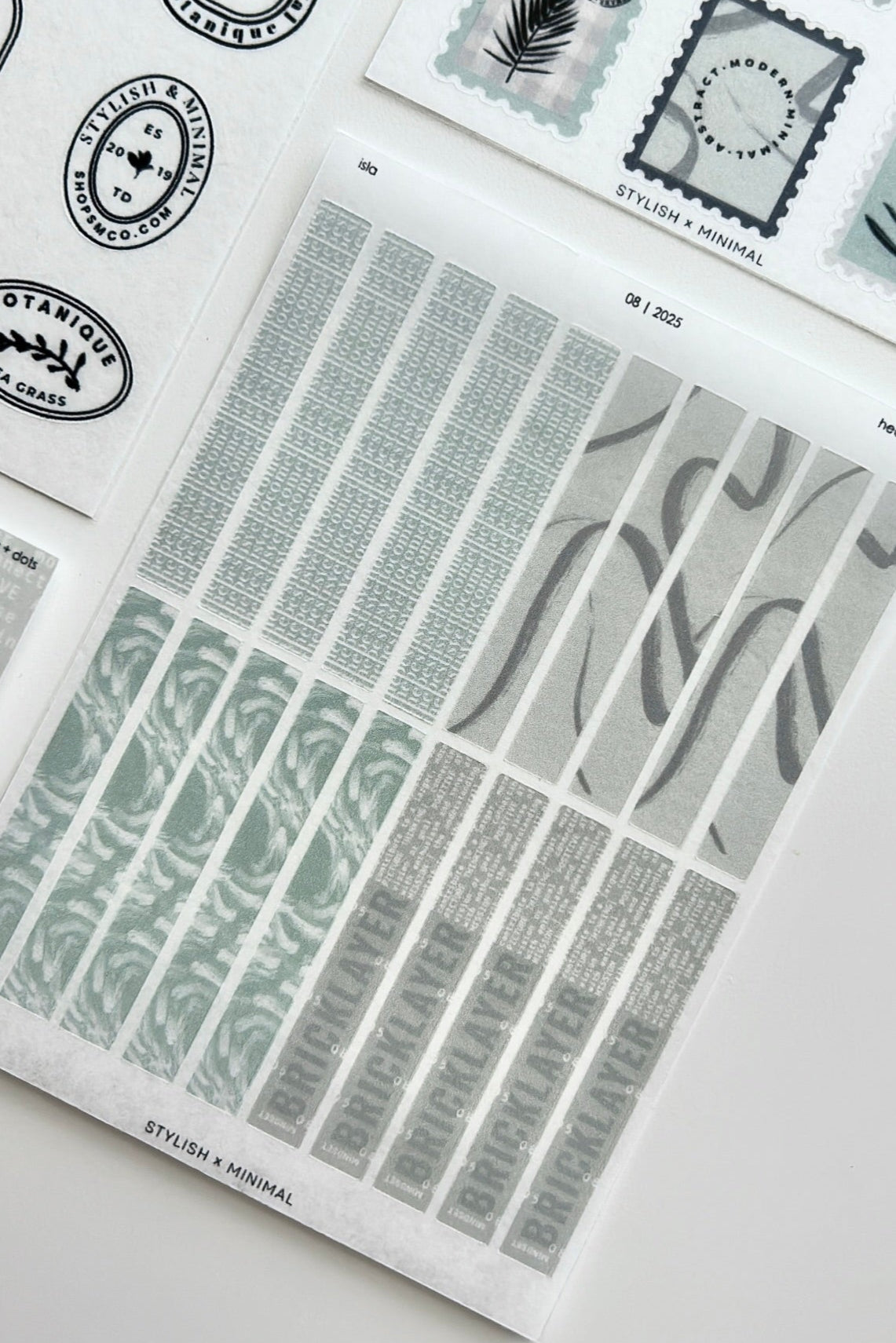 isla editorial sticker set of 5