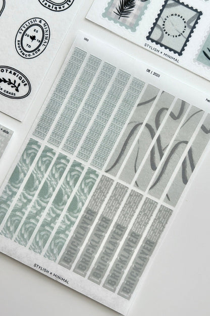 isla editorial sticker set of 5