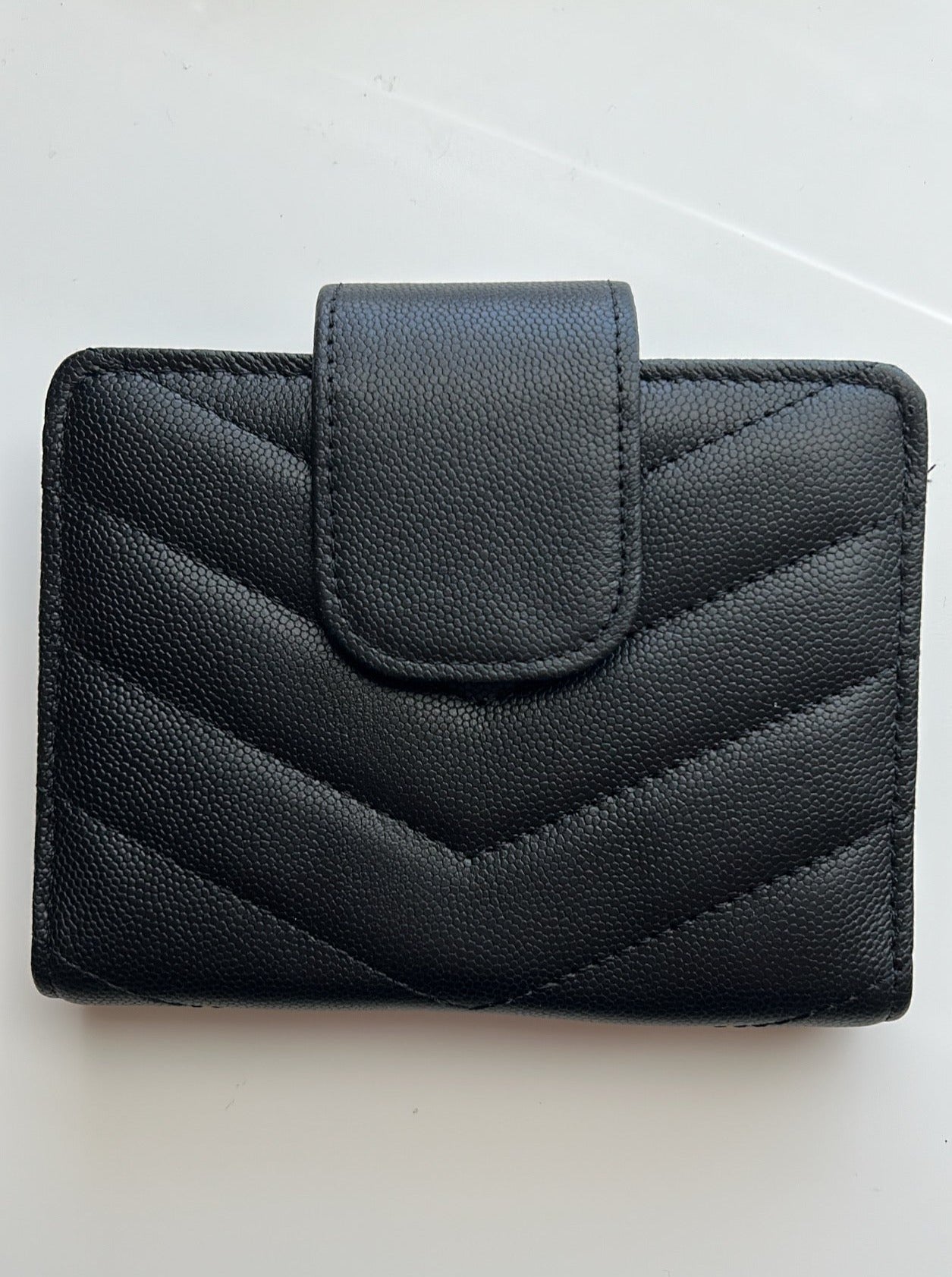 GLITCH black quilted caviar passport TN cover - ALL SALES are FINAL