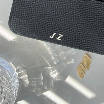 black A5 30mm rings - epi/saffiano genuine leather