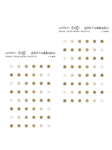make your mark palette dots 3.5mm