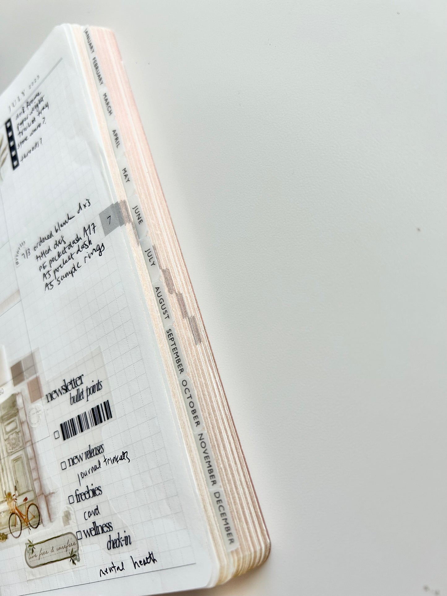 B6 TINY plastic sticker tabs - easy + durable