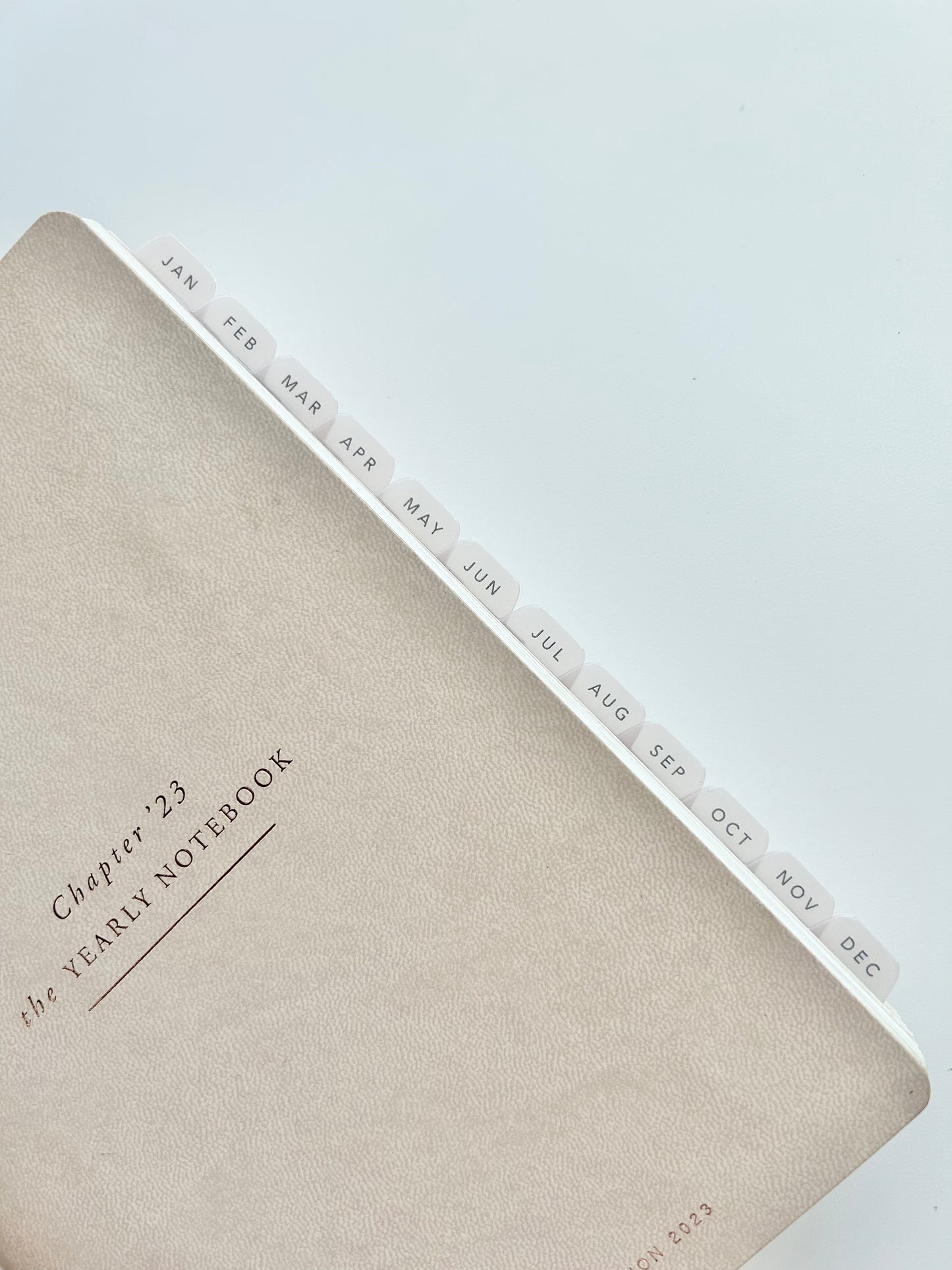 B6 plastic index tabs - months abbreviated