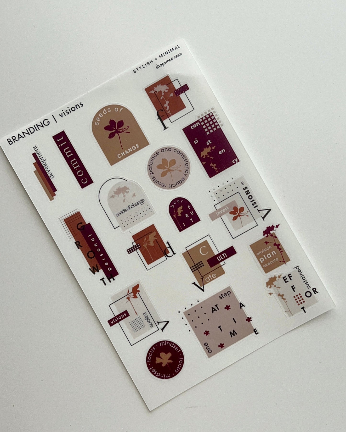 branding stickers sticker sheet