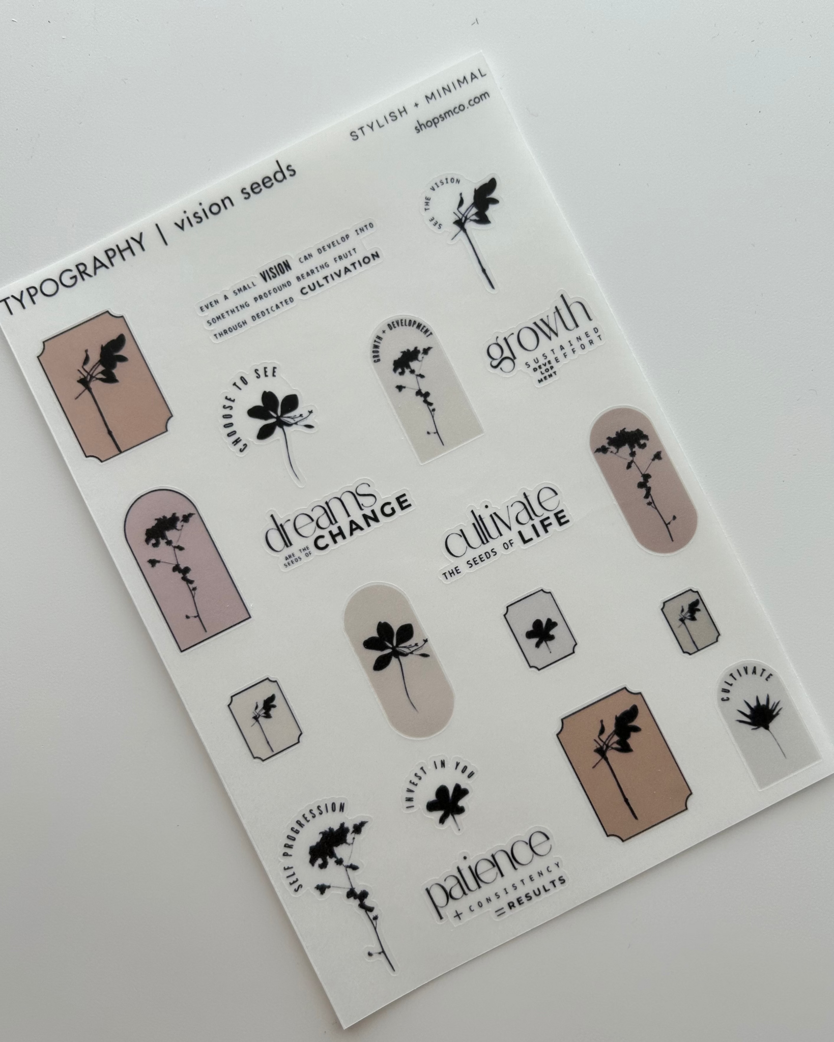 vision seeds sheet | visions nov kit