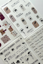 visions nov sticker kit - 8 sheet bundle