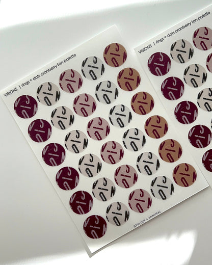 vision typography rings + dots