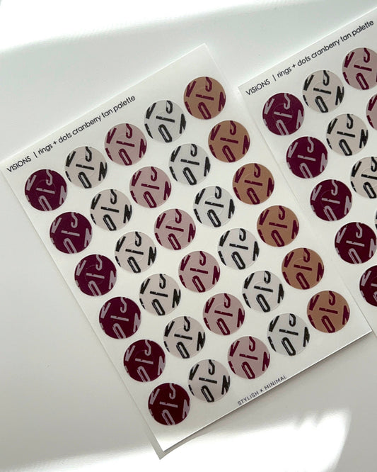 vision typography rings + dots