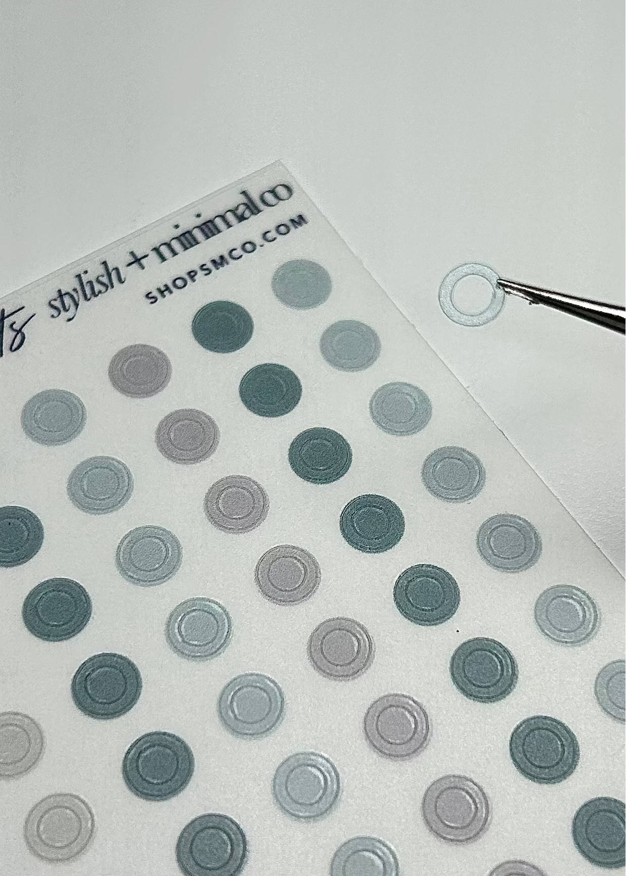 color rings + dots stickers