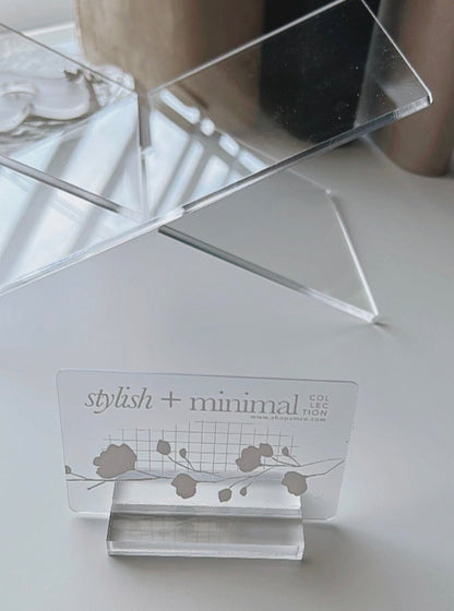 acrylic photo / card holder