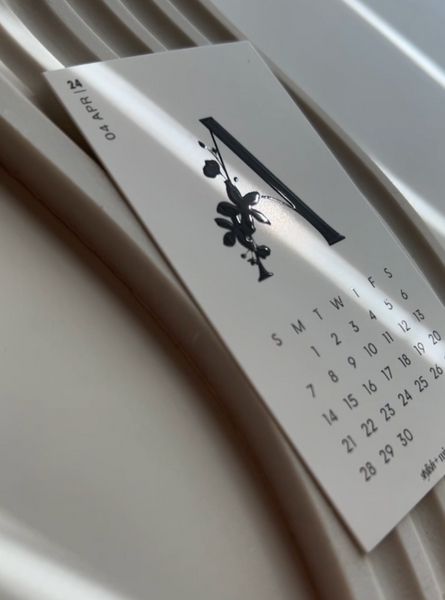 2024 calendar card set - embossed gloss