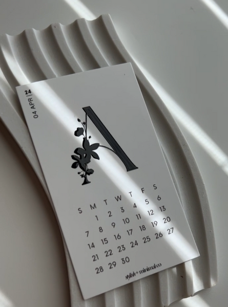 2024 calendar card set - embossed gloss