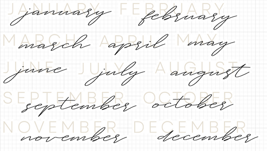 hobonichi months stickers