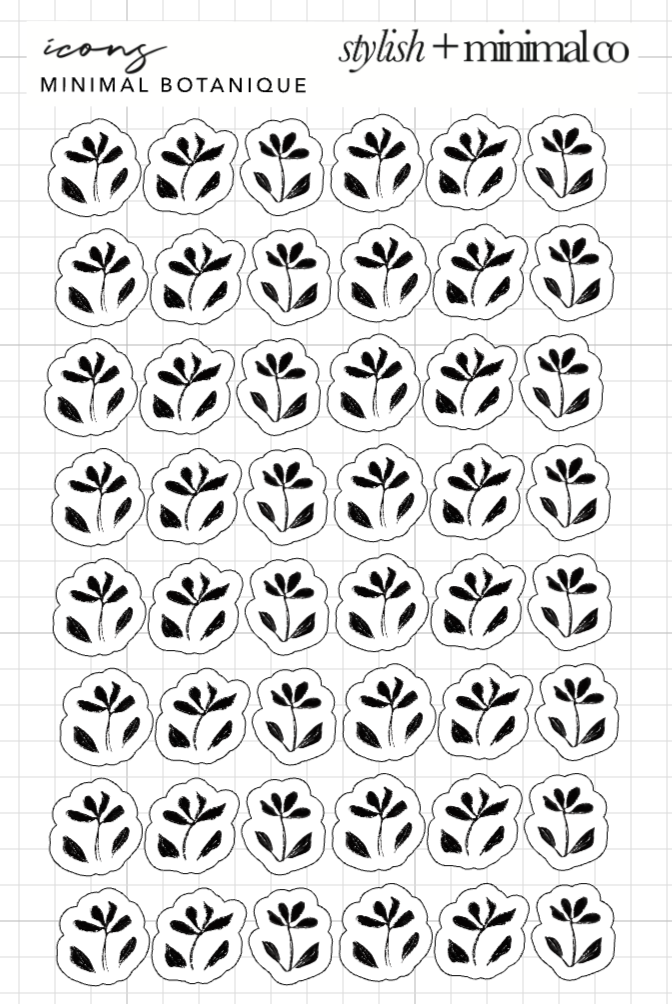 minimal botanique icons