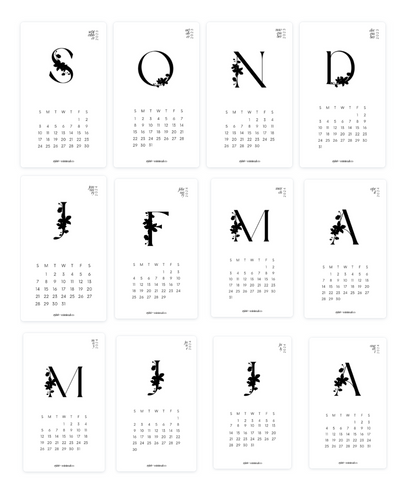 Julia calendar cards