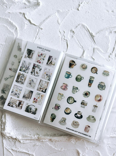 sticker sheet storage album