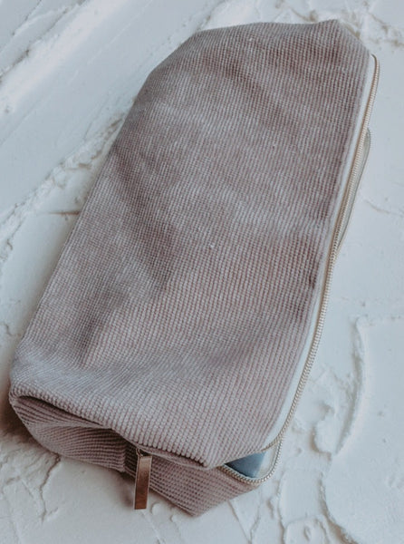 neutral minimalist pencil bag