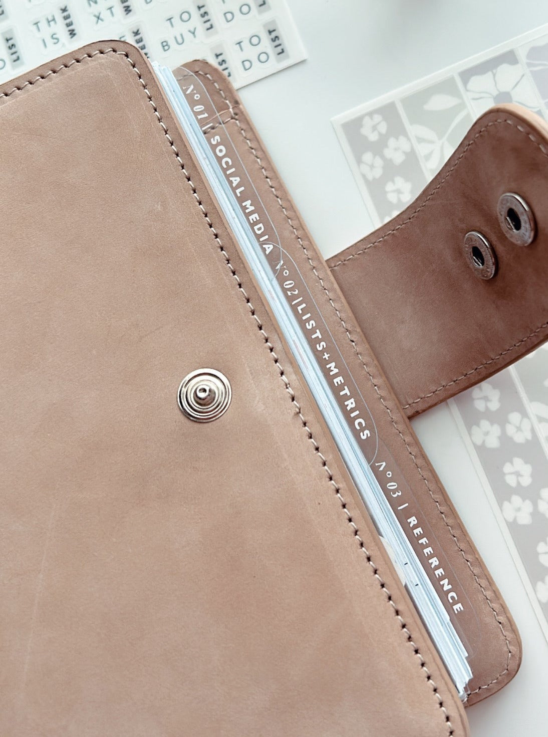 custom white on clear contoured dividers