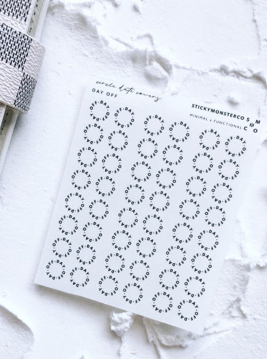 day off transparent circle dots