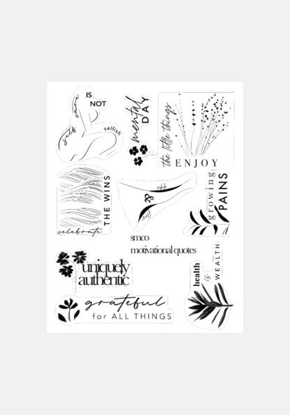 motivational quotes sticker sheet