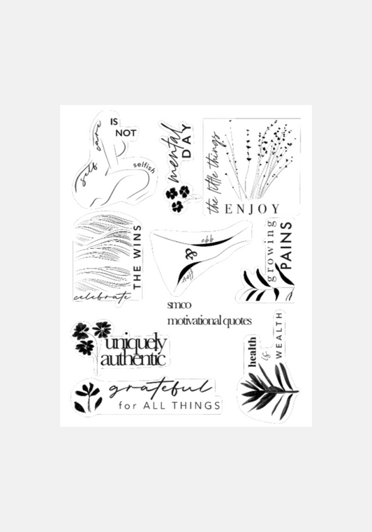 motivational quotes sticker sheet