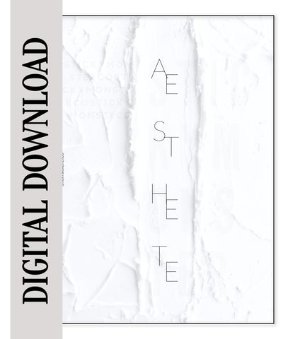 digital AESTHETE abstract dashboard digital download