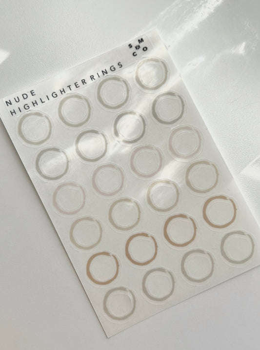 nude highlighter rings