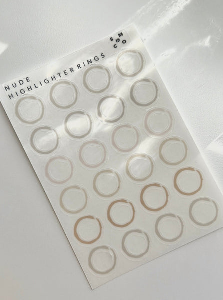 nude highlighter rings