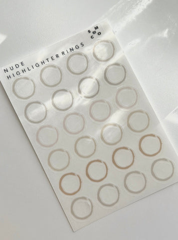 nude highlighter rings