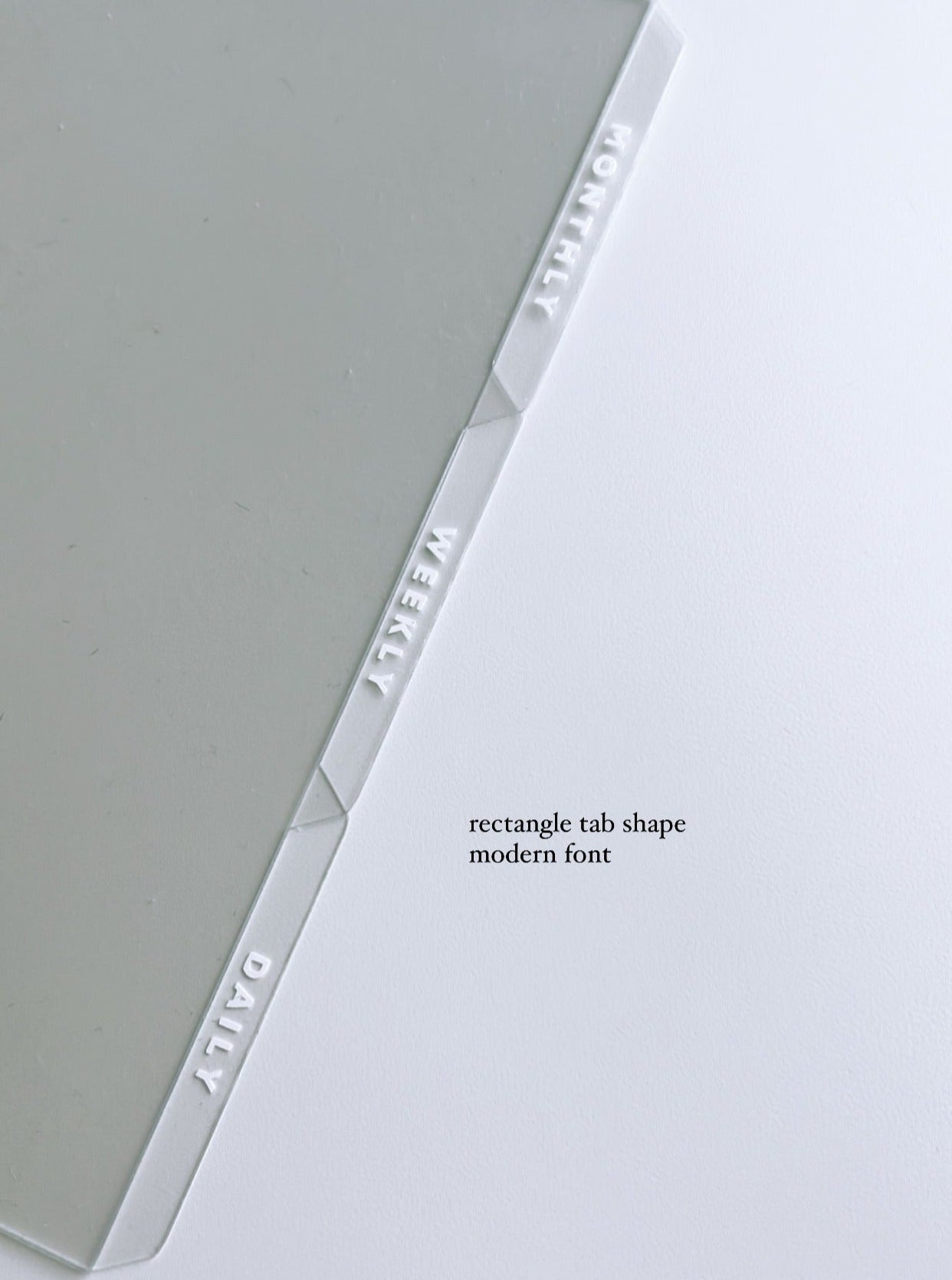 custom white on clear contoured dividers