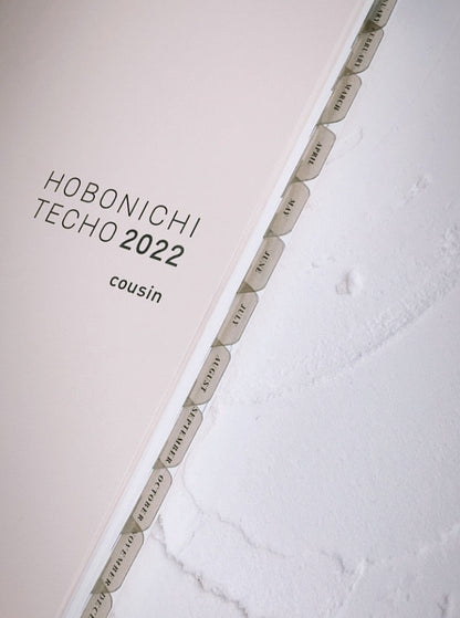 A5 hobo cousin plastic index tabs - months spelled out