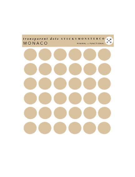 monaco dots -  transparent matte