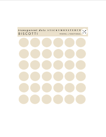 biscotti dots -  transparent matte