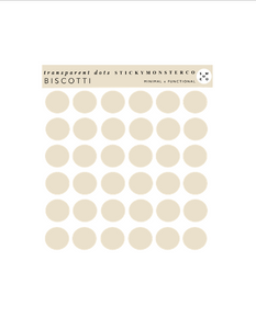 biscotti dots -  transparent matte