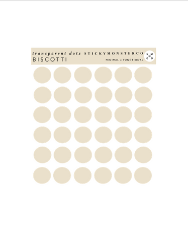 biscotti dots -  transparent matte