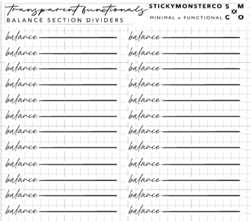 script section header / divider stickers