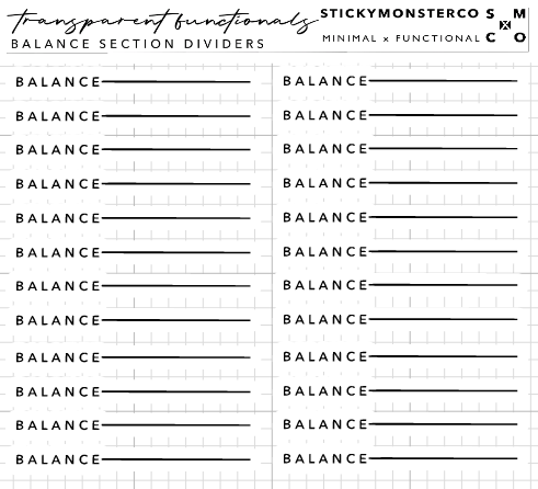 script section header / divider stickers