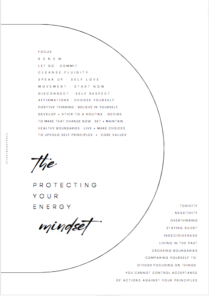 protect your energy mindset dashboard