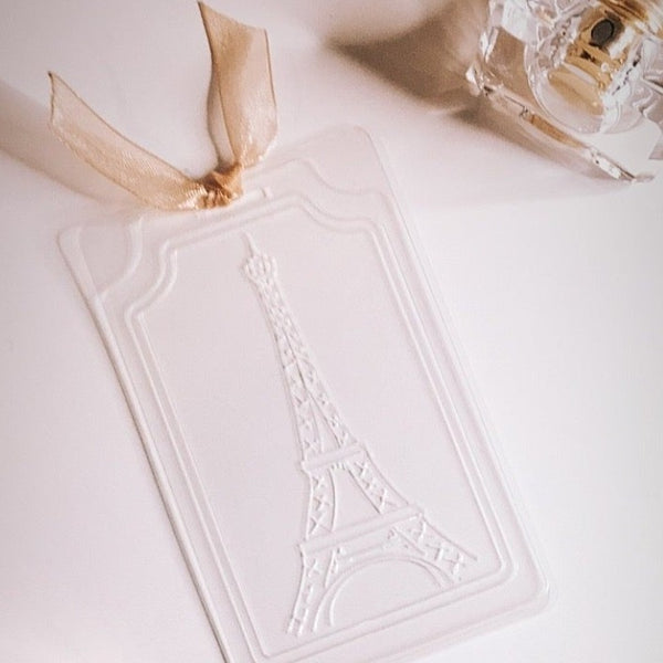 etched paris deco card