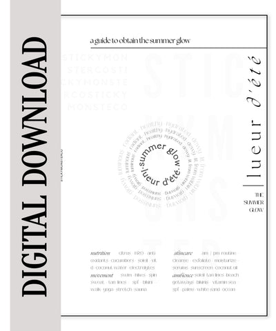 digital summerglow minimal dashboard digital download