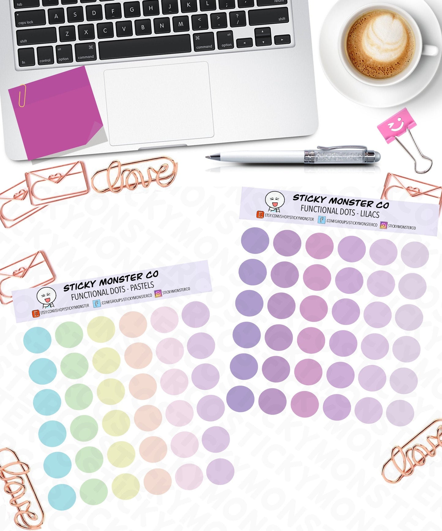 Opaque planner dot stickers NOT transparent - customize your own checklists, organizational, category, prioritize, plan, datecovers,