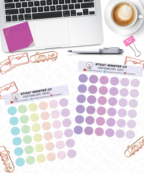 Opaque planner dot stickers NOT transparent - customize your own checklists, organizational, category, prioritize, plan, datecovers,