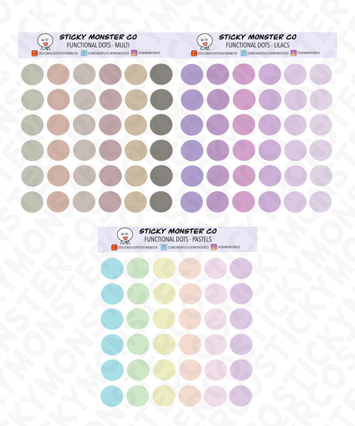 Opaque planner dot stickers NOT transparent - customize your own checklists, organizational, category, prioritize, plan, datecovers,